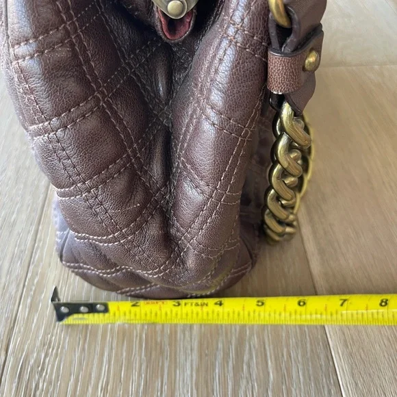 Marc Jacobs Brown Quilted Stam Bag